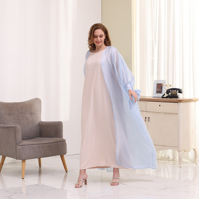 Puff Sleeve Cardigan Abayas