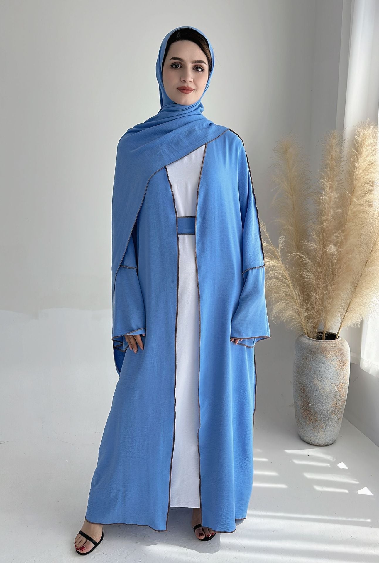 Cardigan Robe Abaya With Hijab