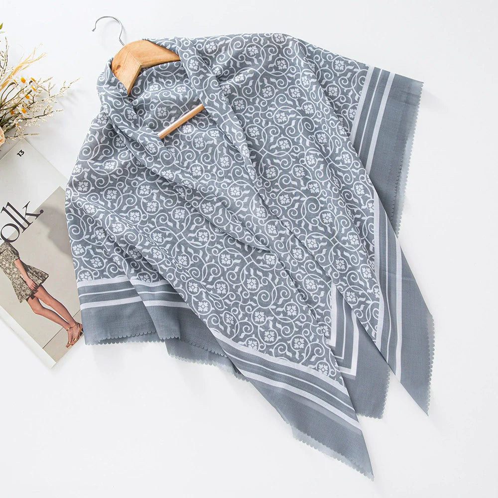 100 Color Wave Printed Hijab 1-25