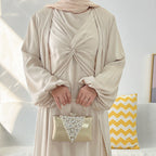 Solid Color Bowknot Sress 3 Piece Set