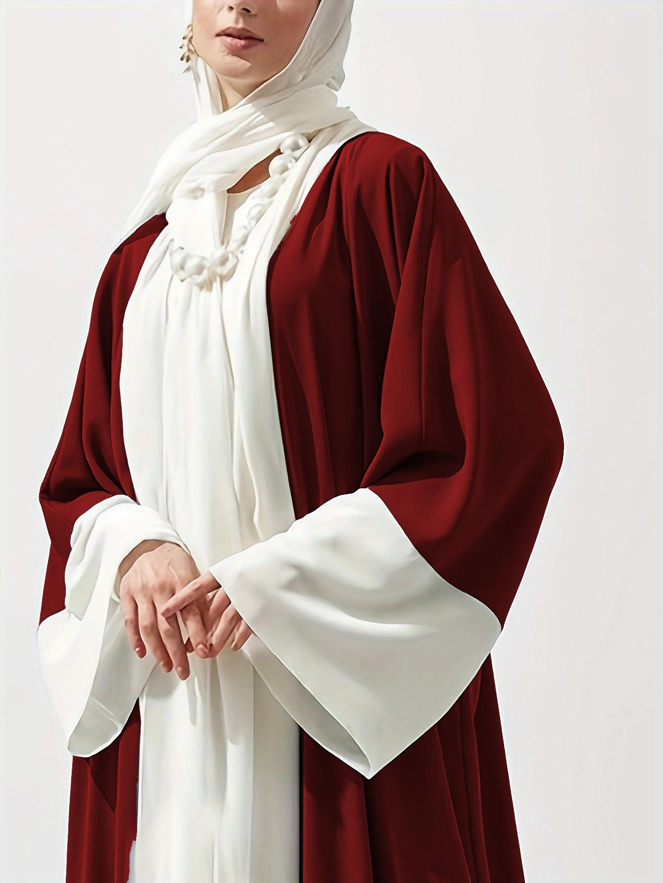 PolyJolly Chiffon Abayas With Hijab