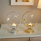 Crescent Moon Metal Incense Holder