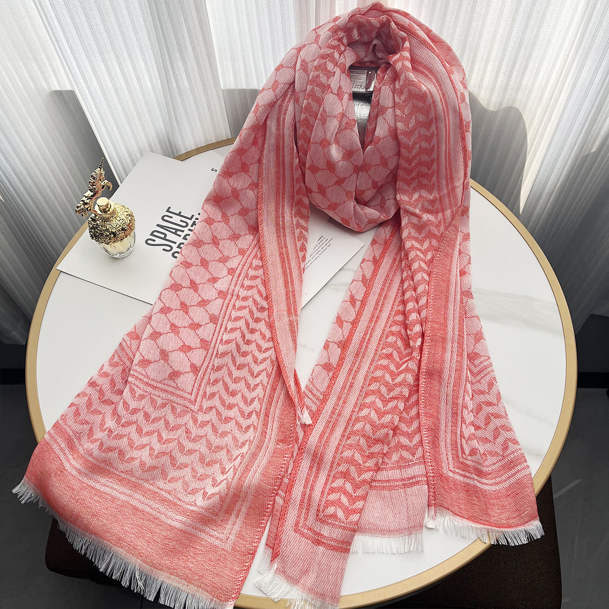 Middle Eastern Jacquard Hijab Scarf