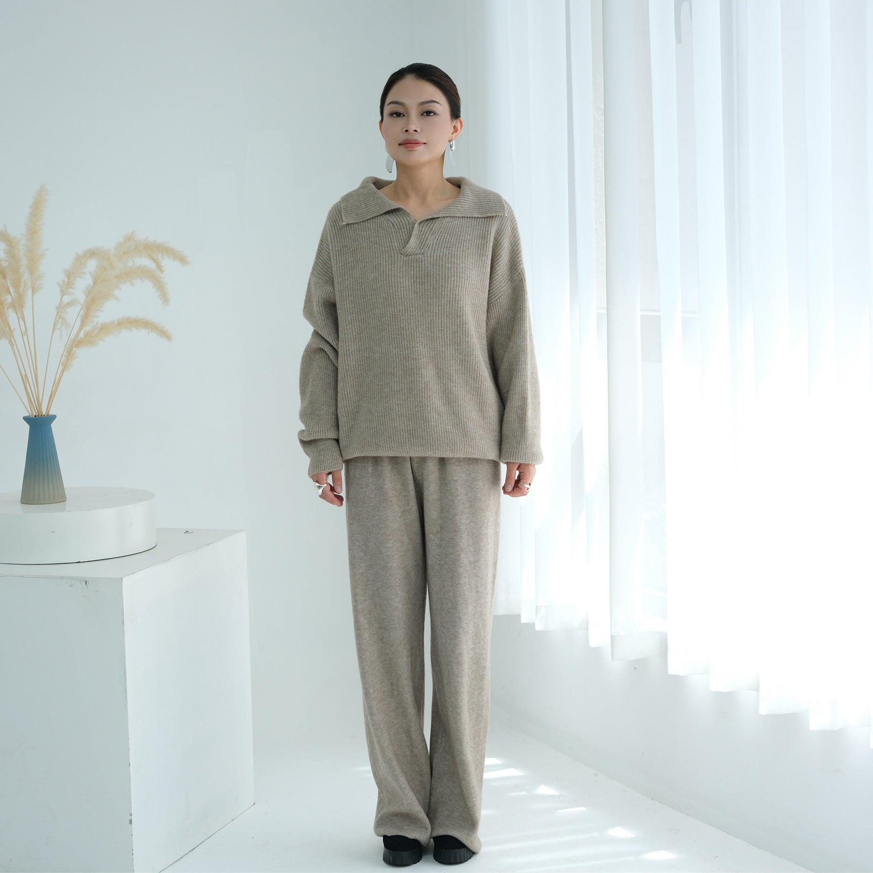 2 Pcs Thick Knit Set