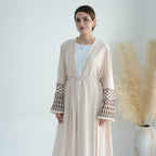 Cotton Embroidery Tassel Abaya