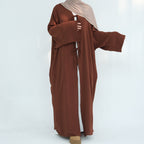 Elegant Tie Open Abaya