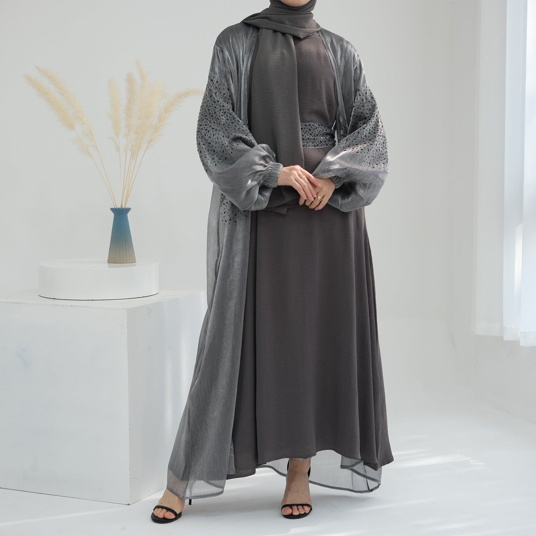 Cardigan Abaya With Hijab