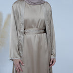 Bead Abayas with Crystal Chain