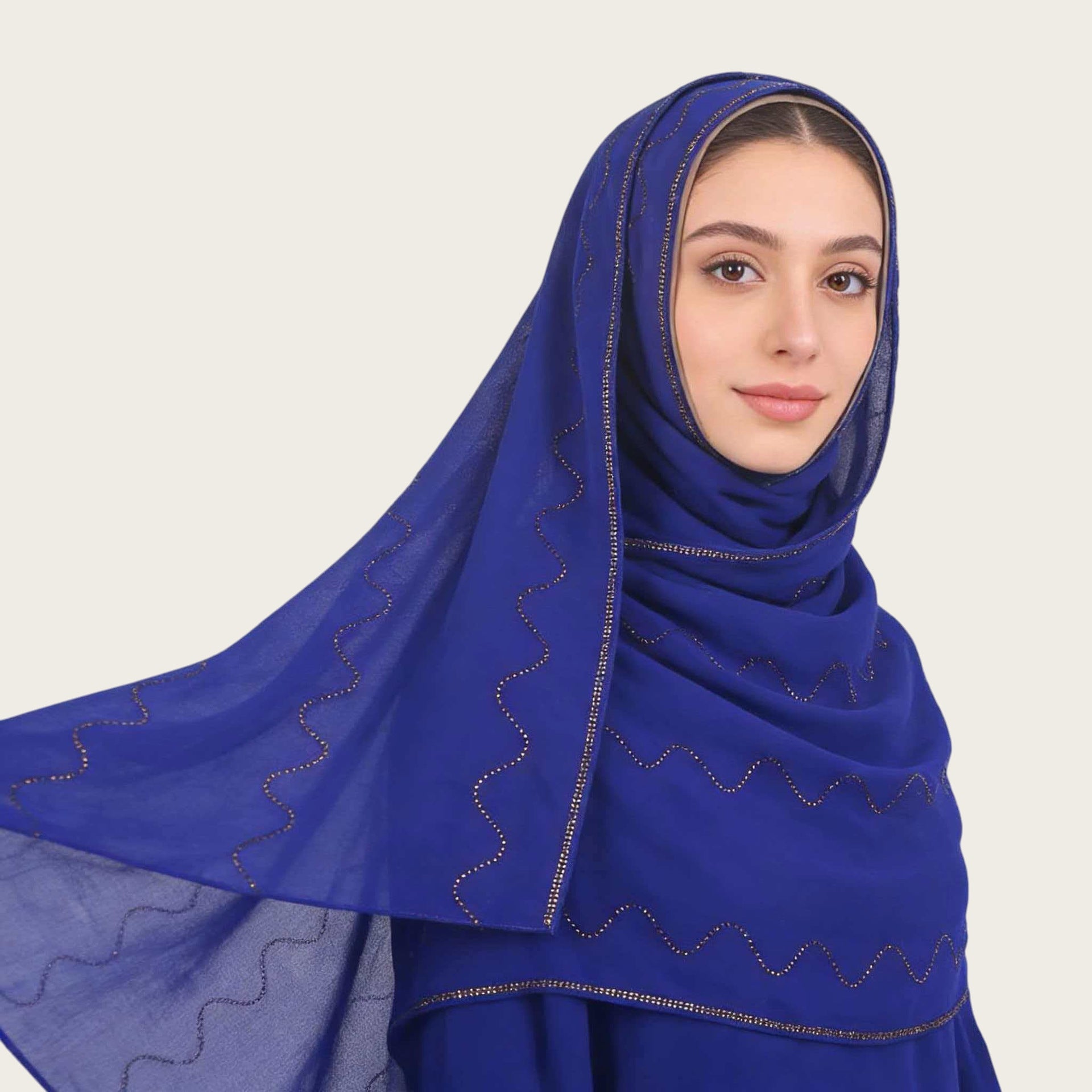 Lightweight Golden Chiffon Hijab