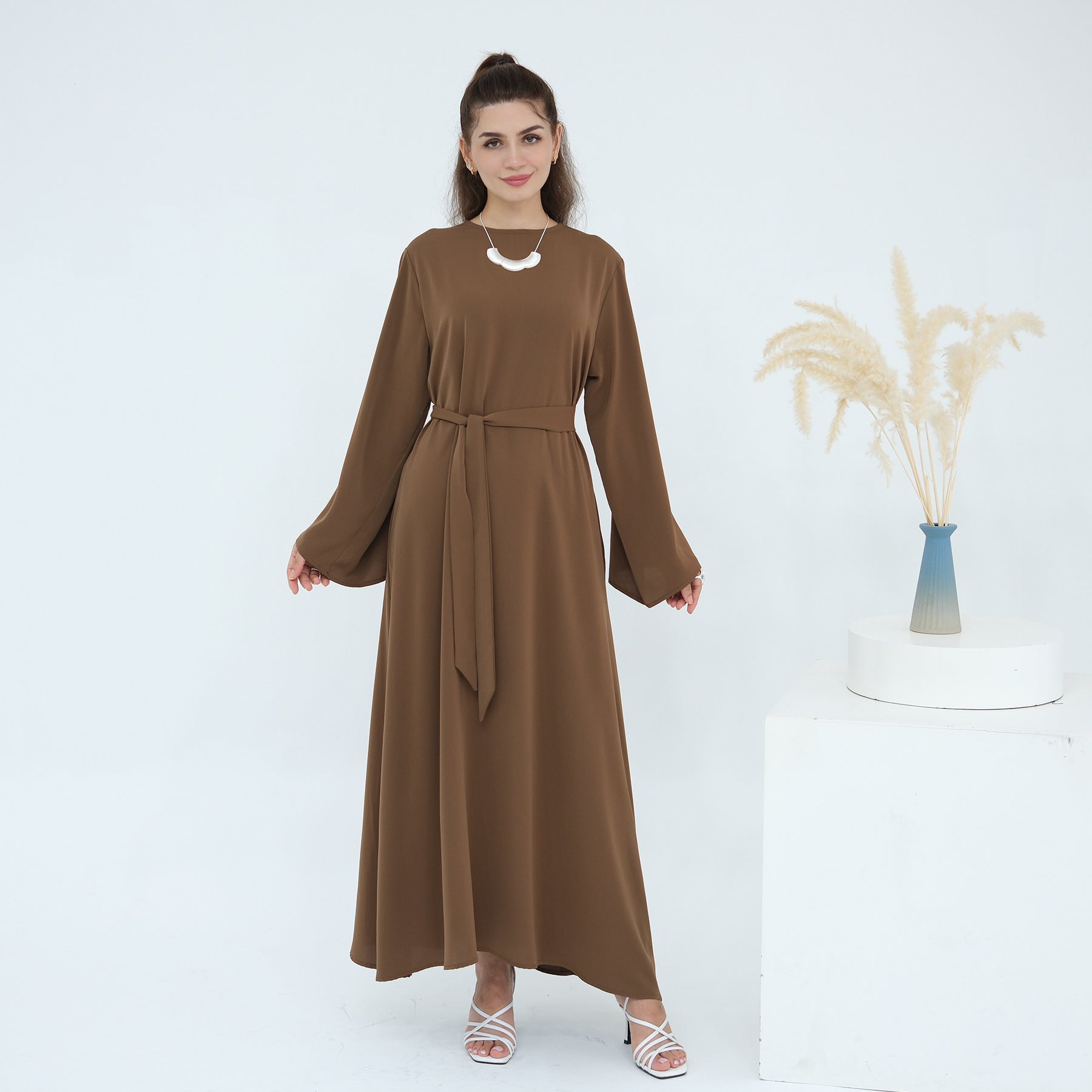 Solid Color Various Styles Abaya Dresses