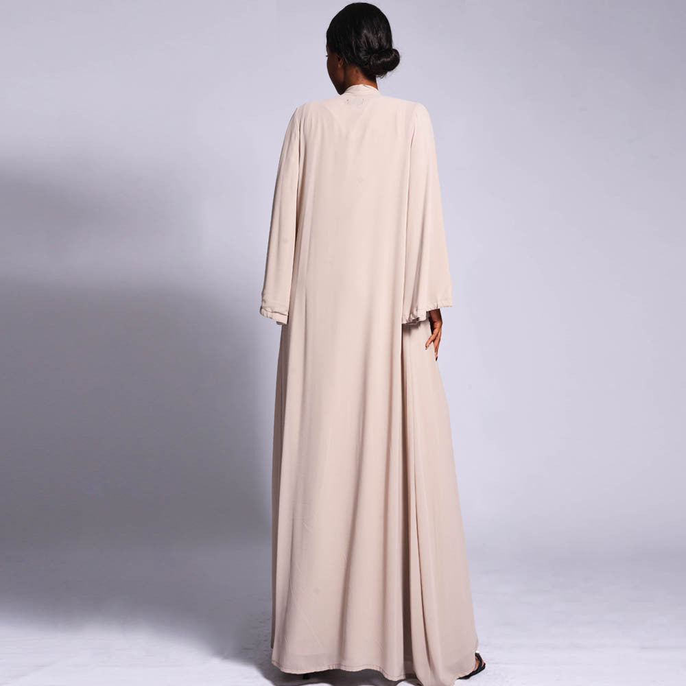 Chiffon Dress Set (Open Abaya+Inner Dress)