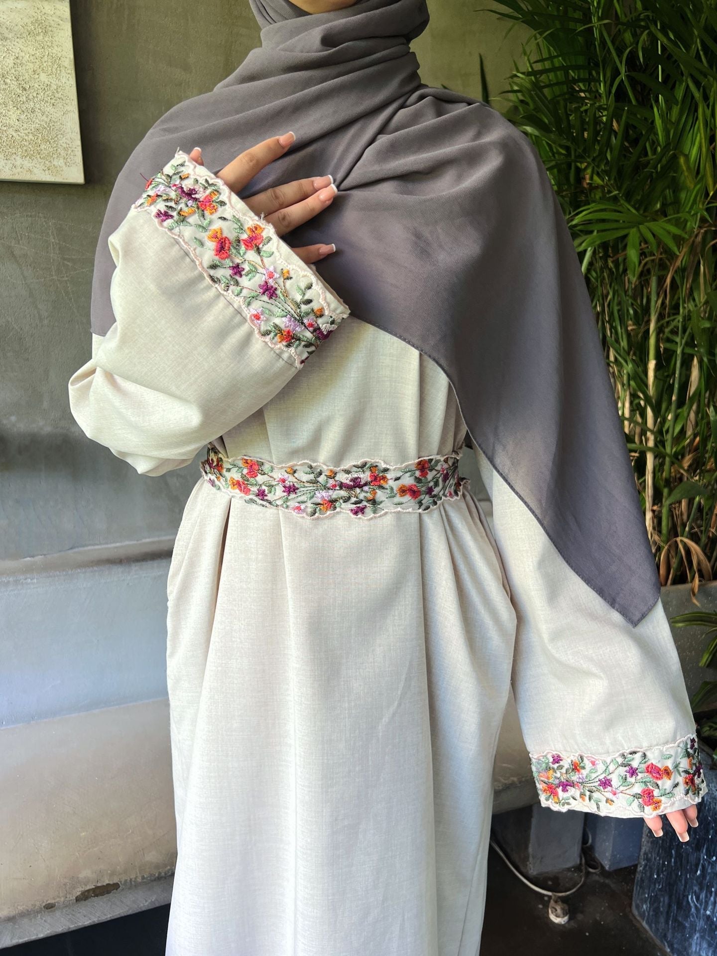 Linen Embroidery Dress
