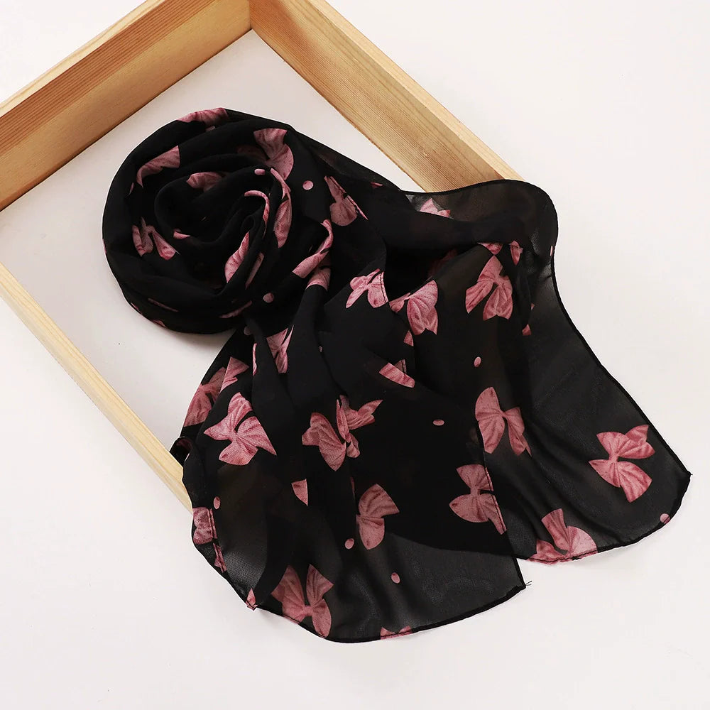 Rose Flower Printed Hijab