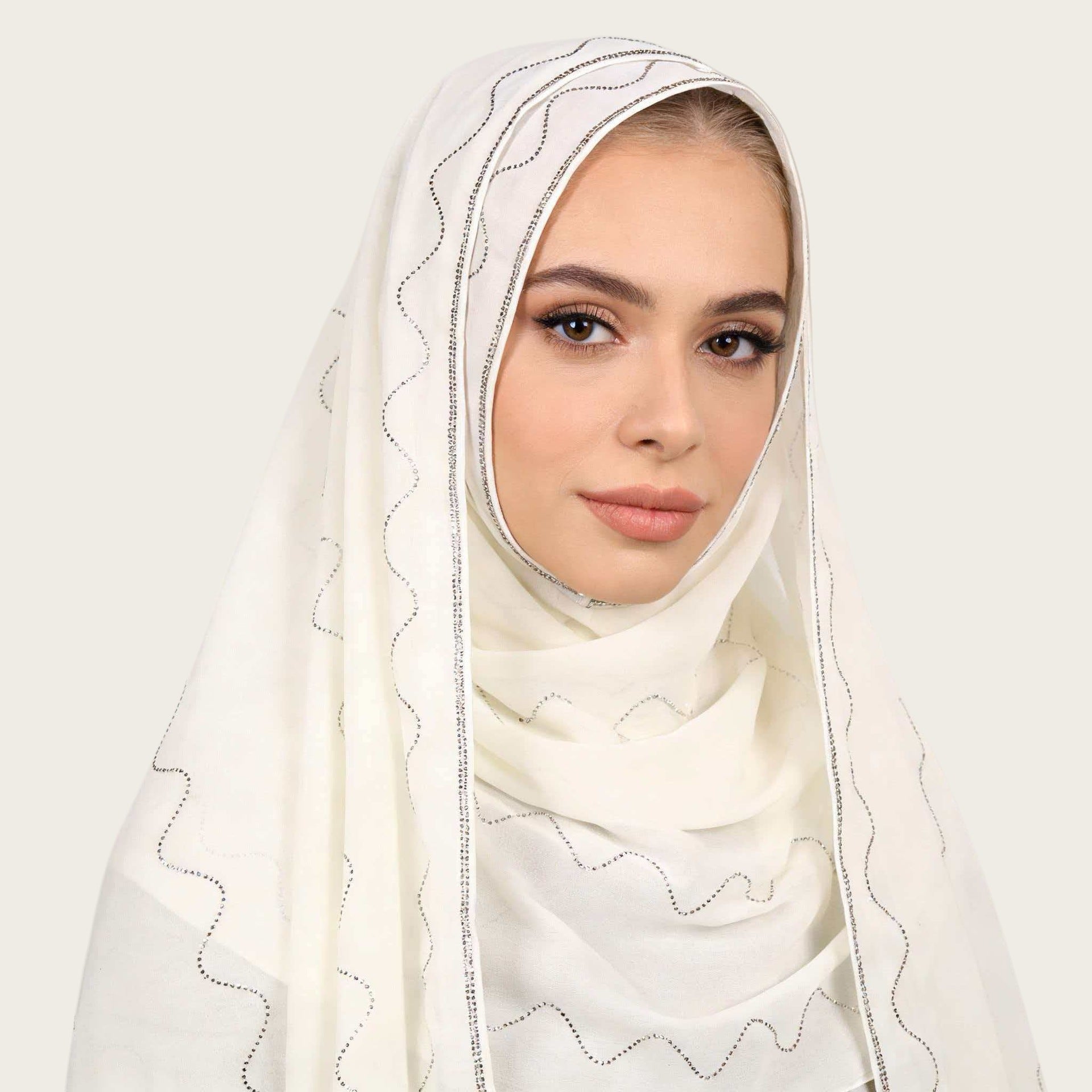 Lightweight Golden Chiffon Hijab