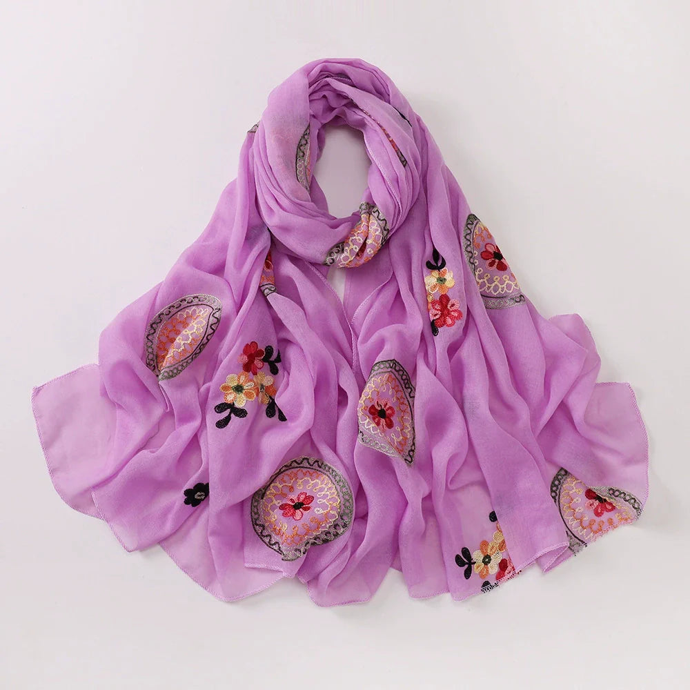 Bohemian Embroidered Hijab