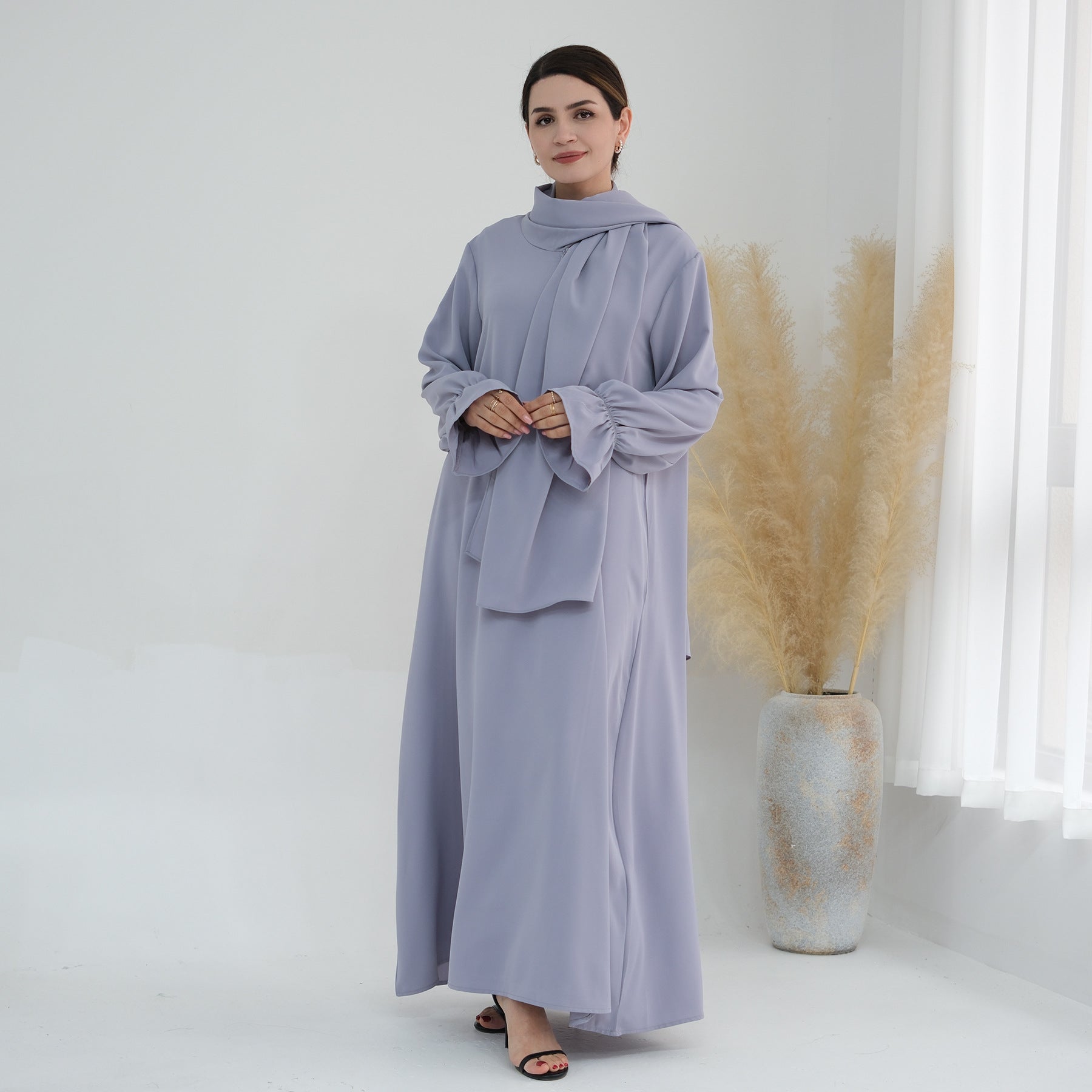 Flare Long Under Abaya Dress