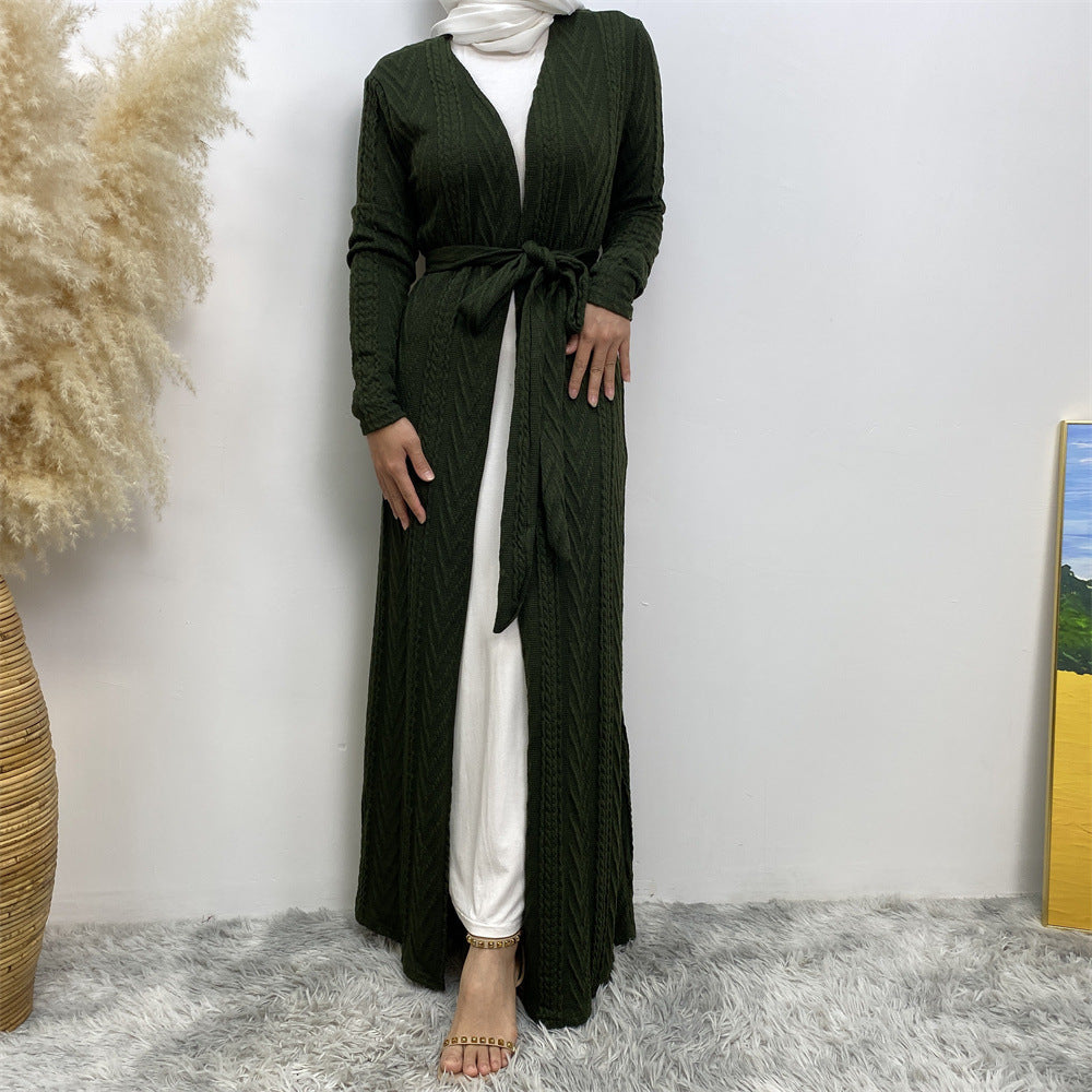 Autumn/Winter Knitted Pocket Abaya