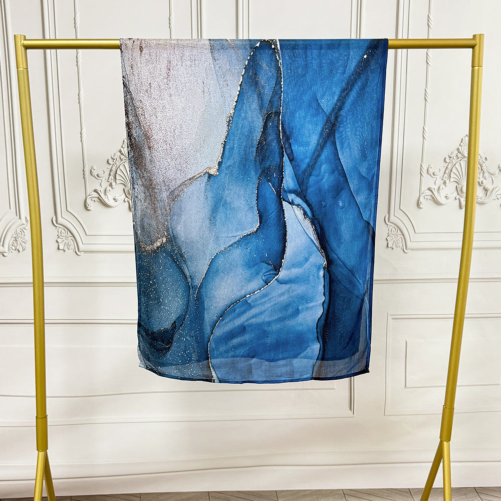 Watercolor Printed Hijab