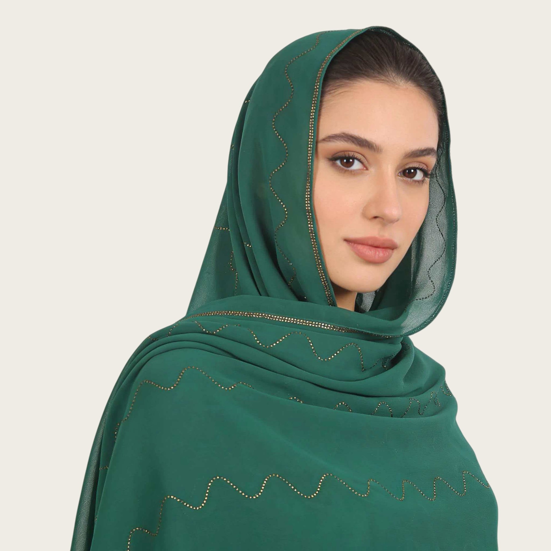 Lightweight Golden Chiffon Hijab