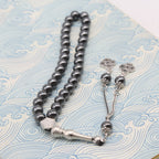 Black Gallstone Prayer Beads