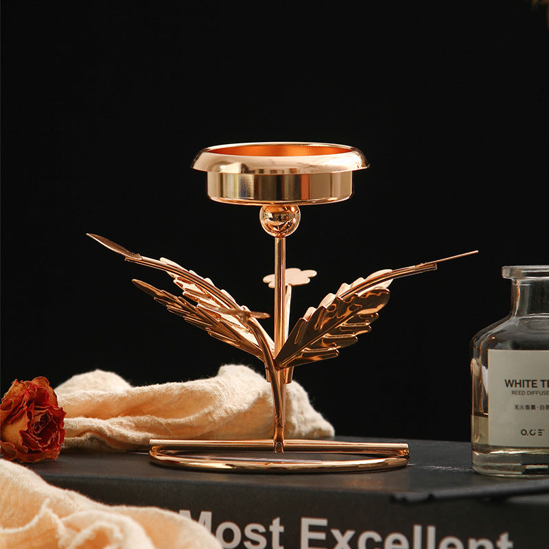 Leaf Branch Candle Holder for Table Decor