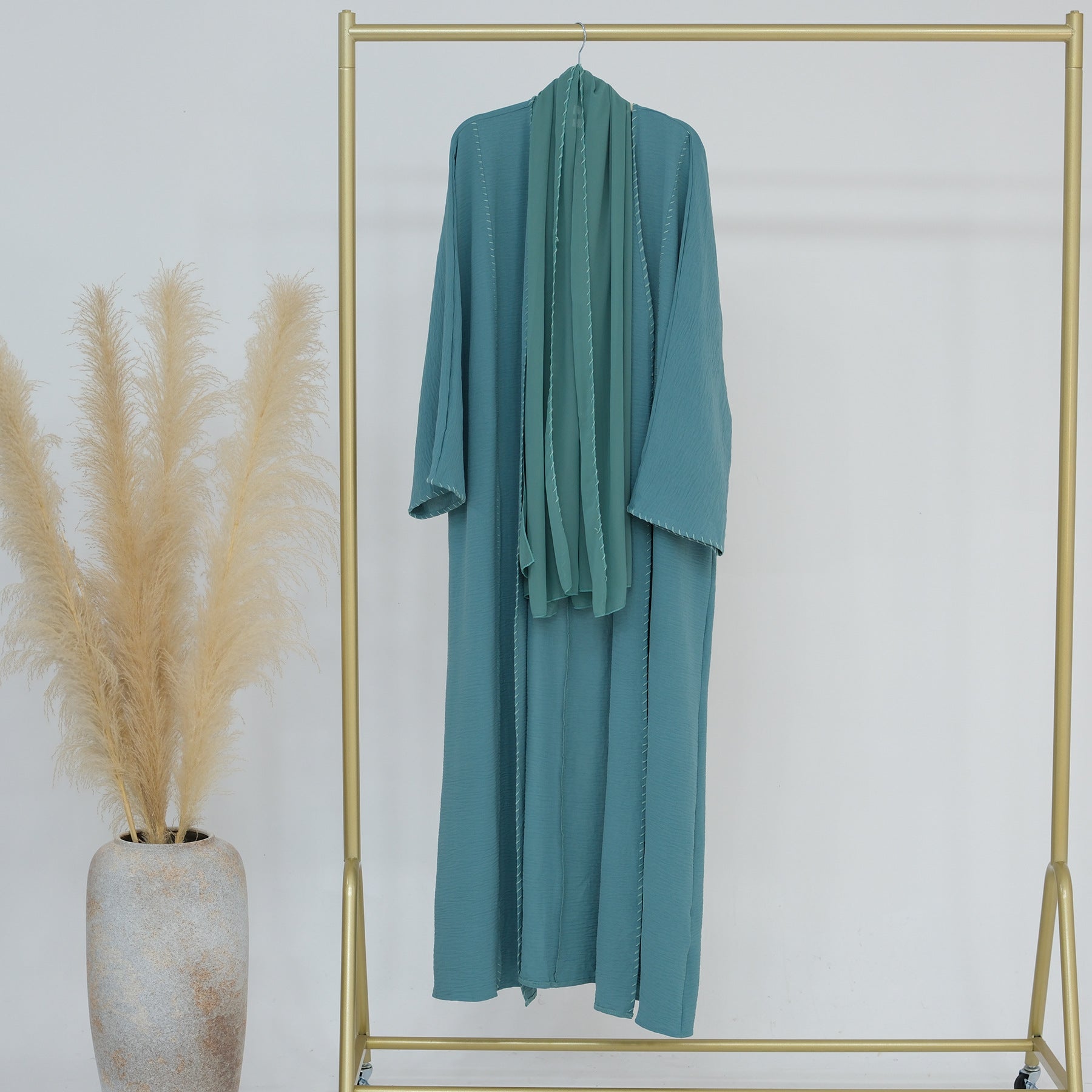 Elegant Cardigan with Hijab