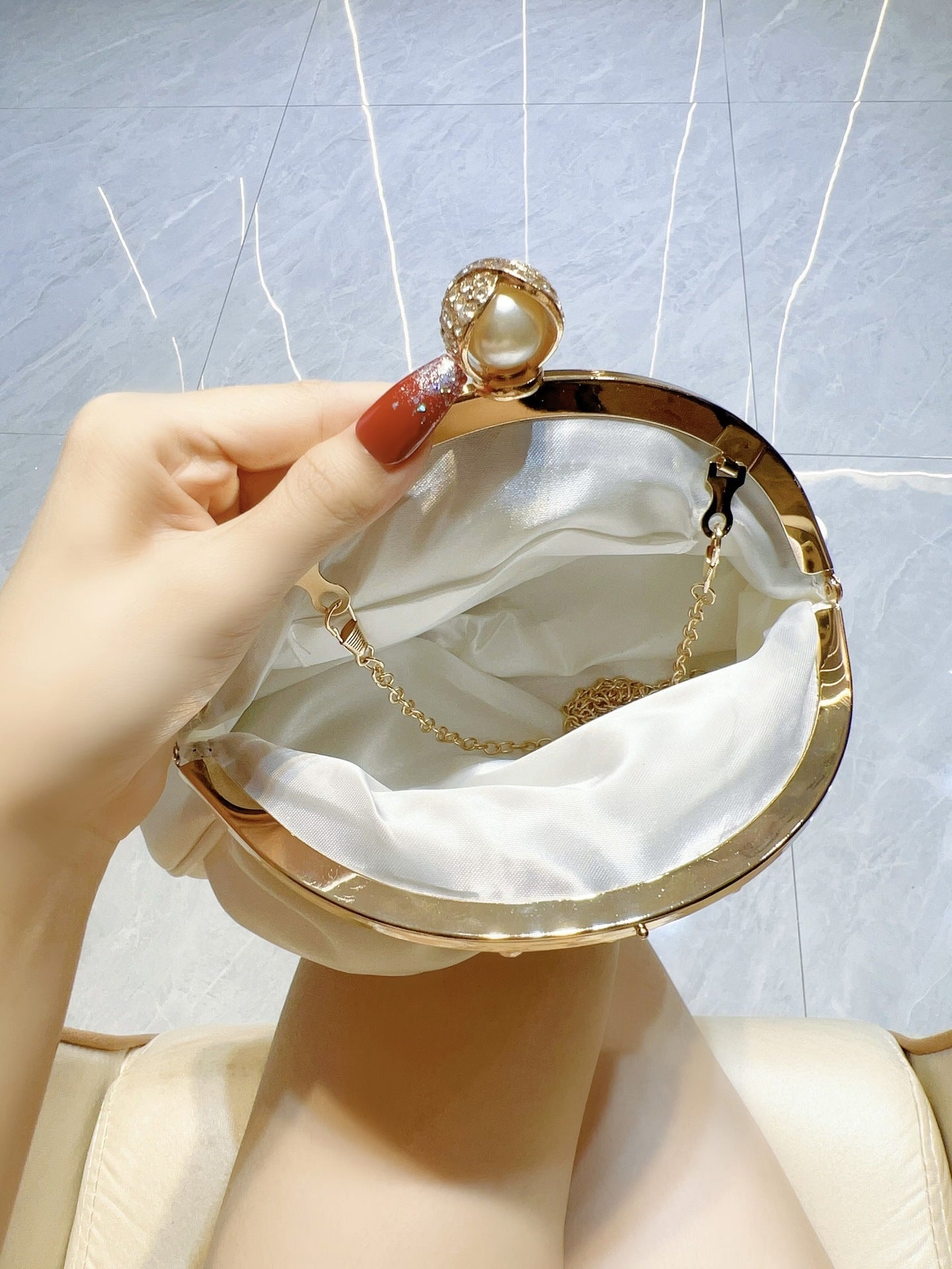 Gold Evening Handbag