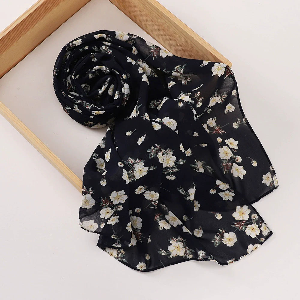 Rose Flower Printed Hijab
