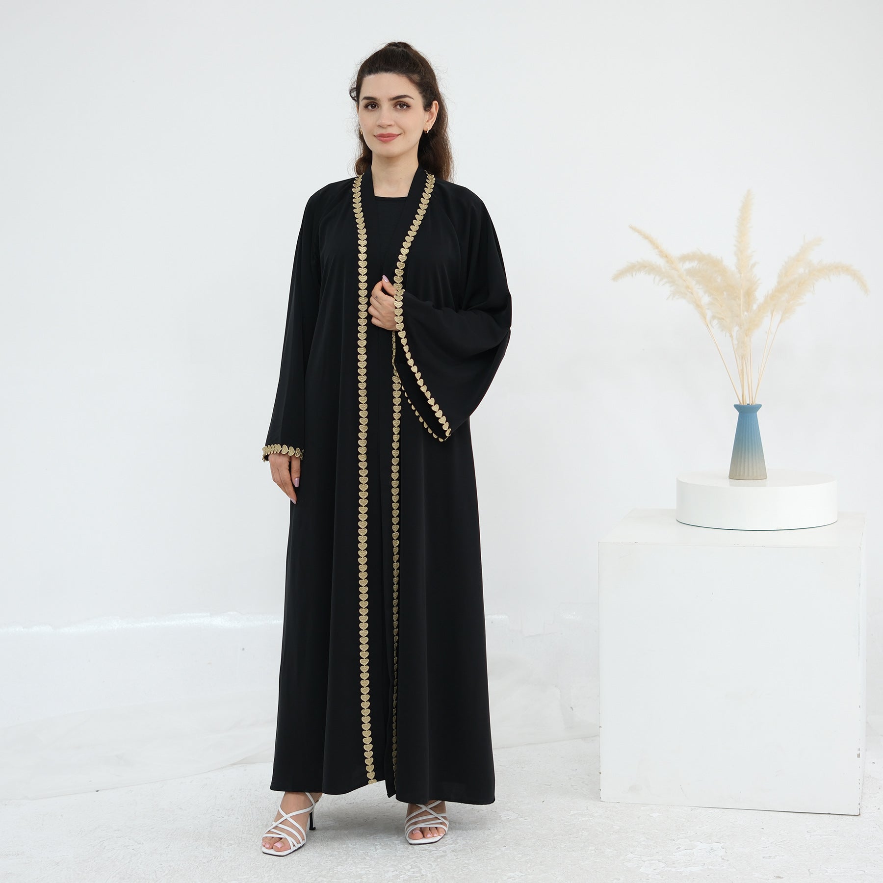 Gold Yoke Abaya