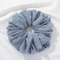 Velvet Volume Scrunchie - Light Blue