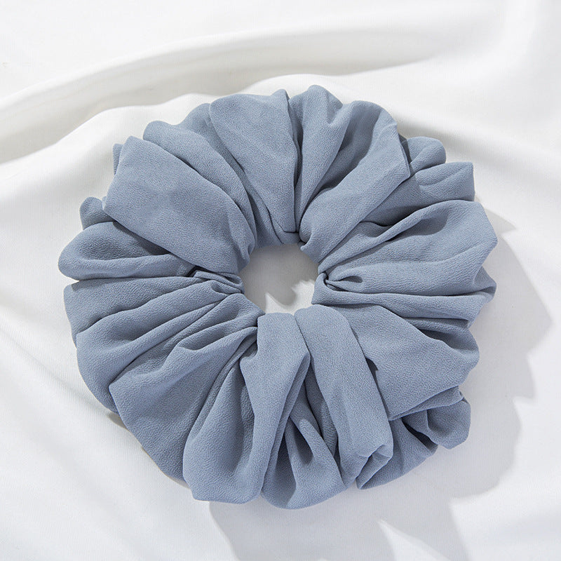 Velvet Volume Scrunchie - Light Blue
