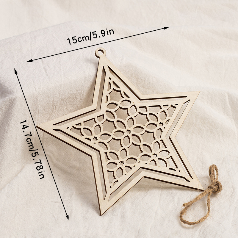 Wooden Hanging Ornament Festival Decor