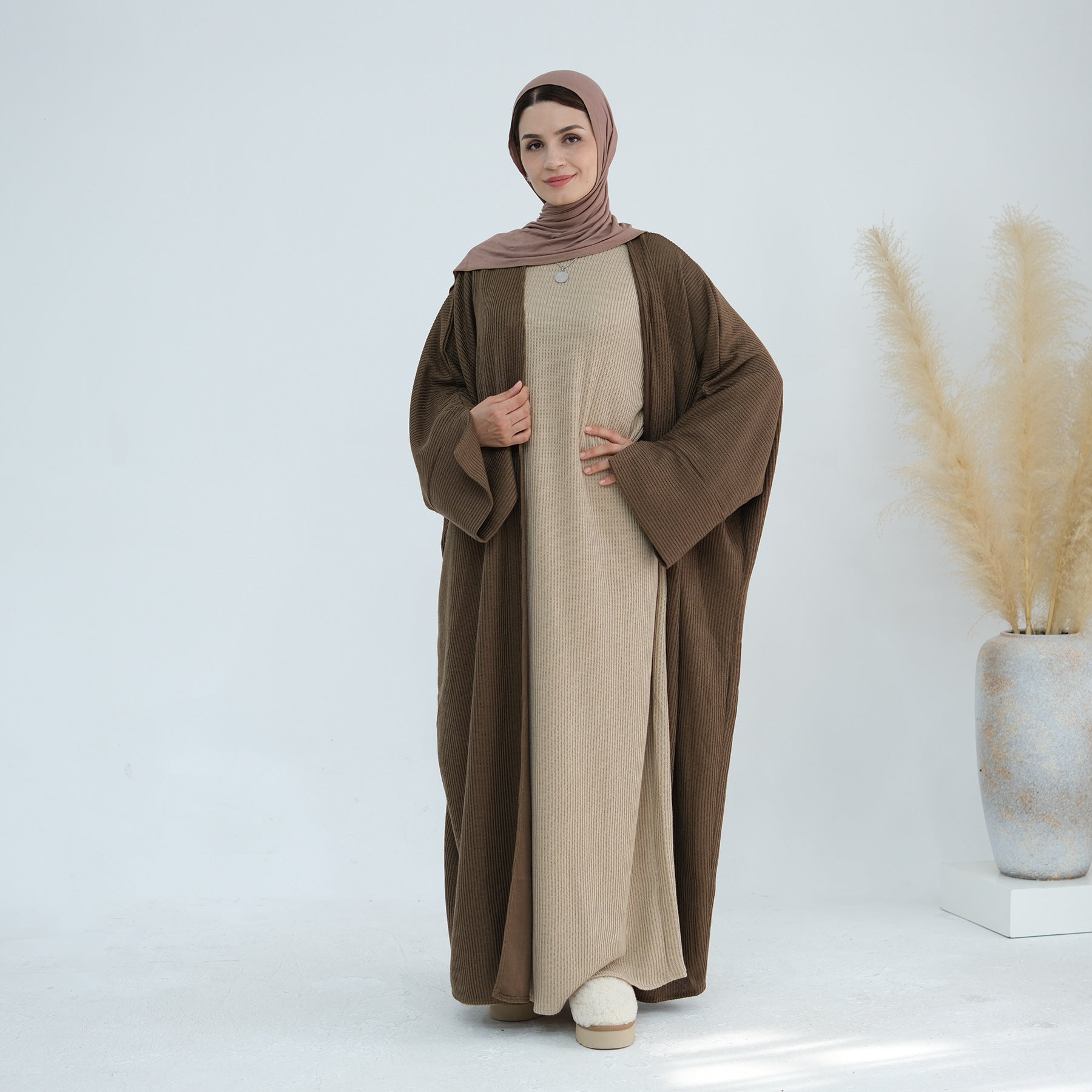 Thick knitted Sweater Abaya