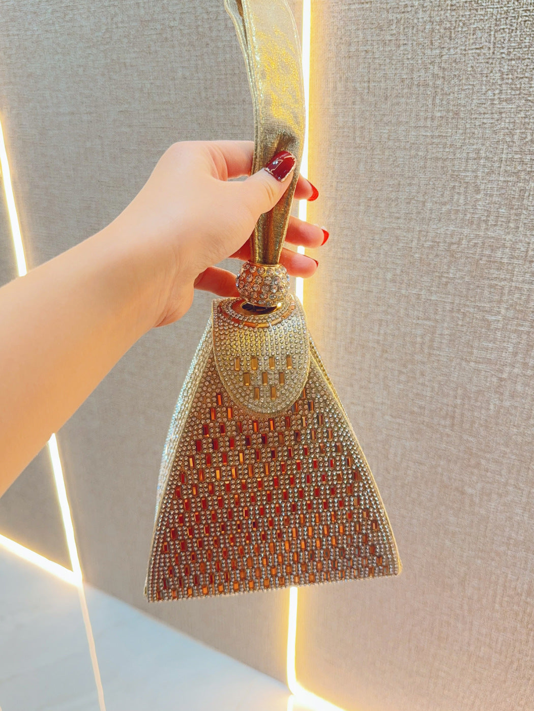 Crystal Pyramid Handbag