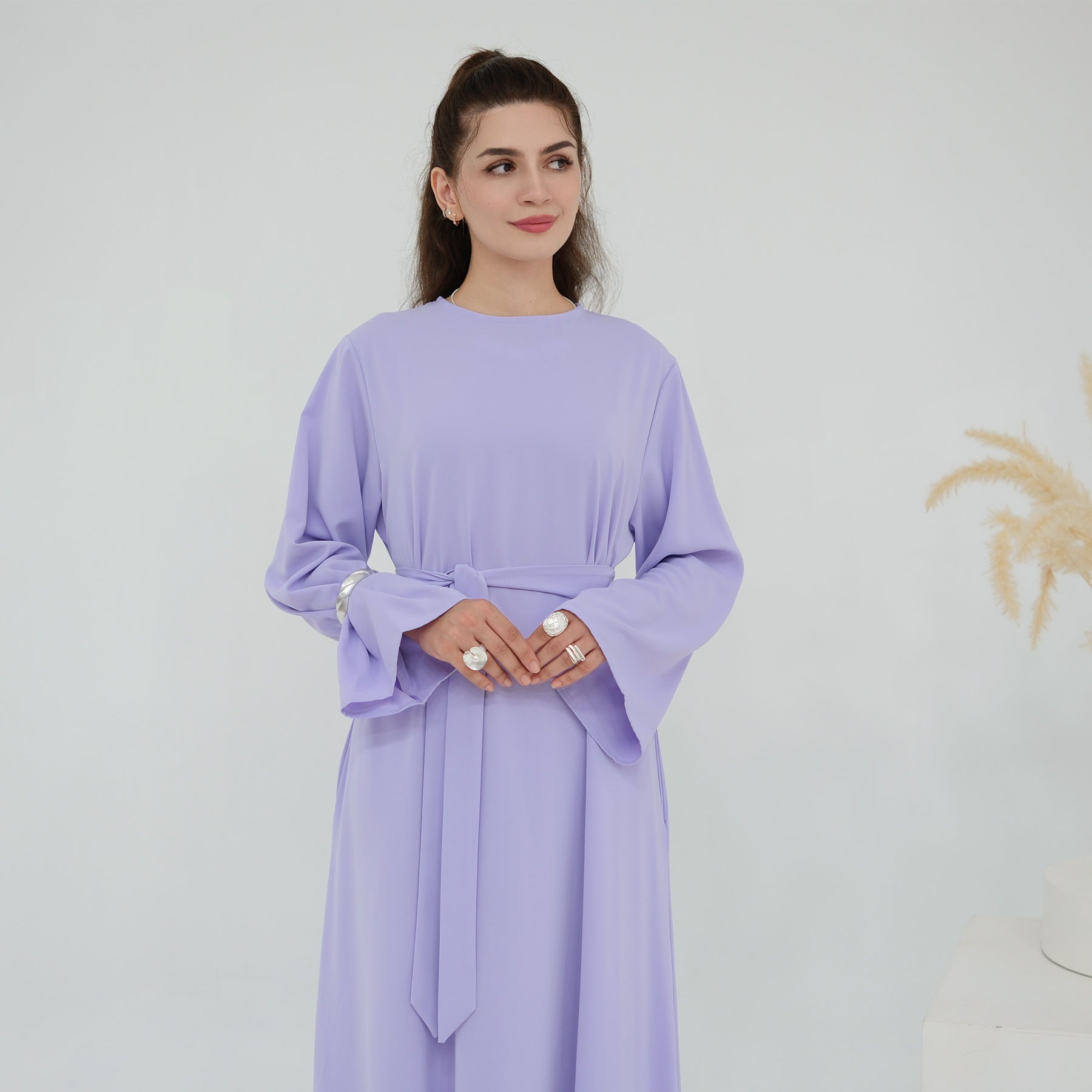 Solid Color Various Styles Abaya Dresses