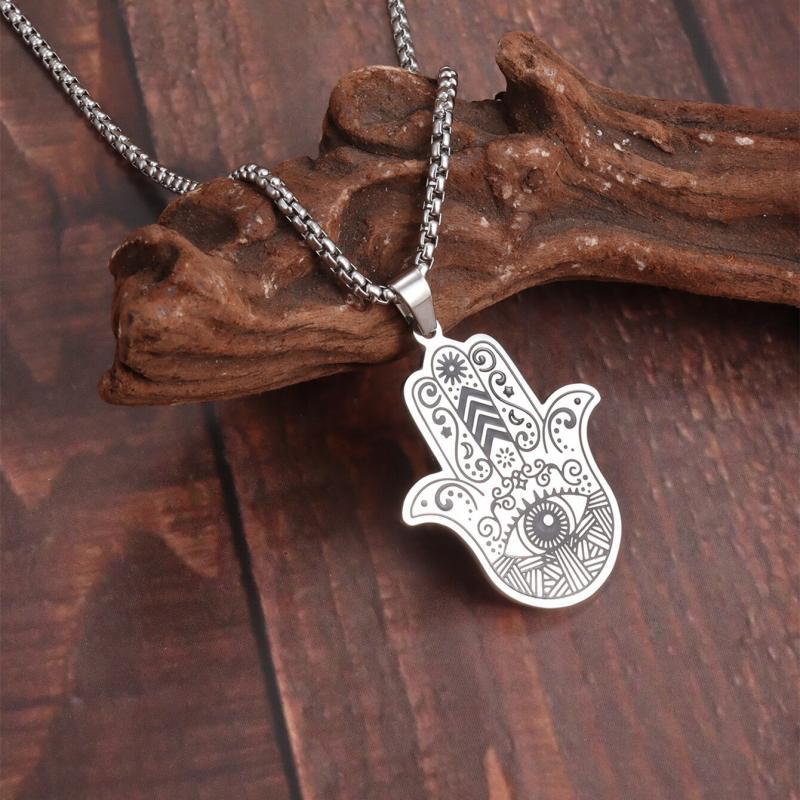 Moon Goddess Right Hand Evil Eye Pendant