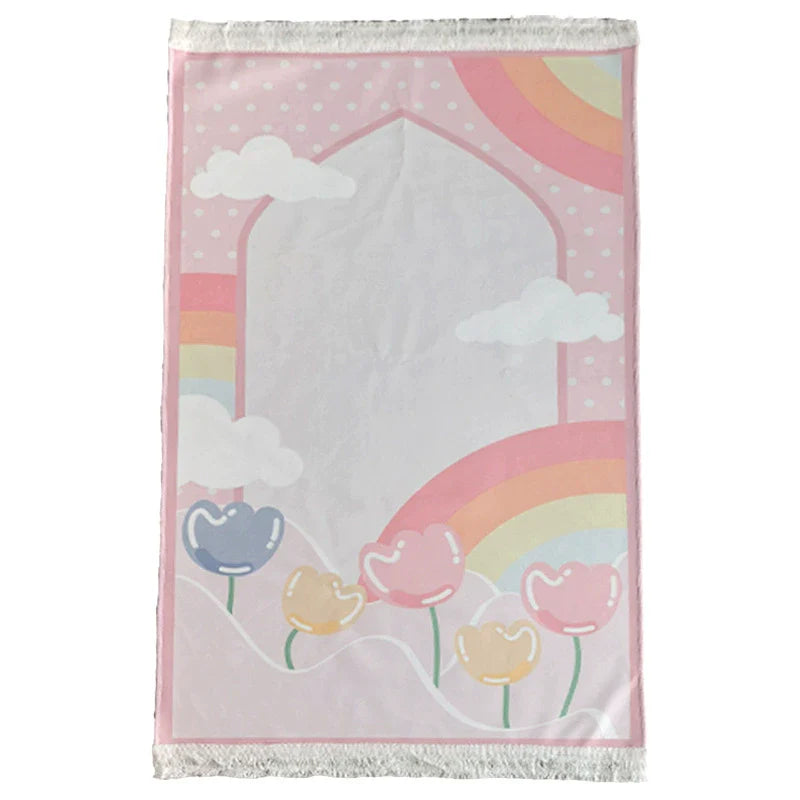 Ramadan Suede Prayer Rug with Storage Bag AZ-01