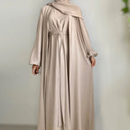 Robe Cardigan Abaya With Hijab