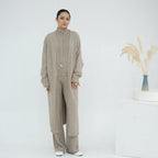 3 Pcs Knitted Solid Color Set