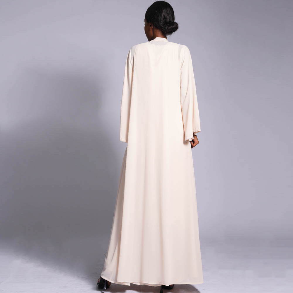 Chiffon Dress Set (Open Abaya+Inner Dress)