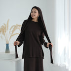 2 Pcs Set Knit Skirt Suit With Hooded