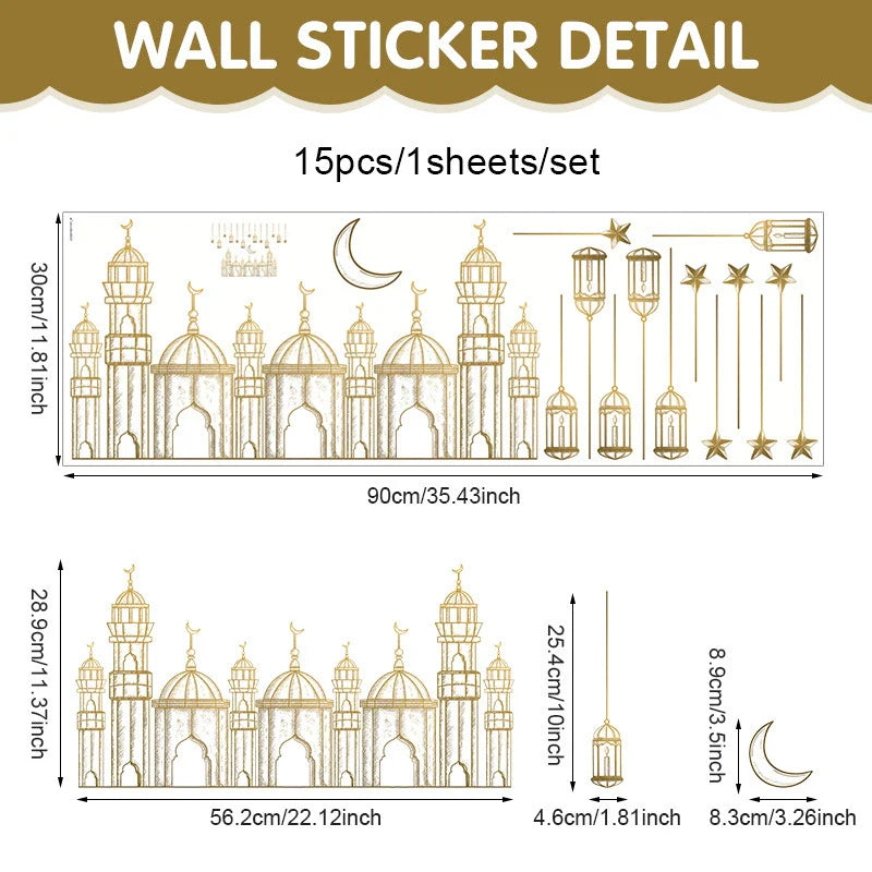 Ramadan Decorative Wall PVC Stickers