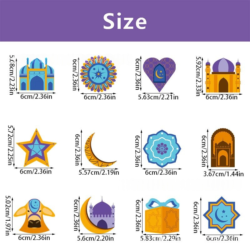 Cake Mini Flag Ramadan Decoration