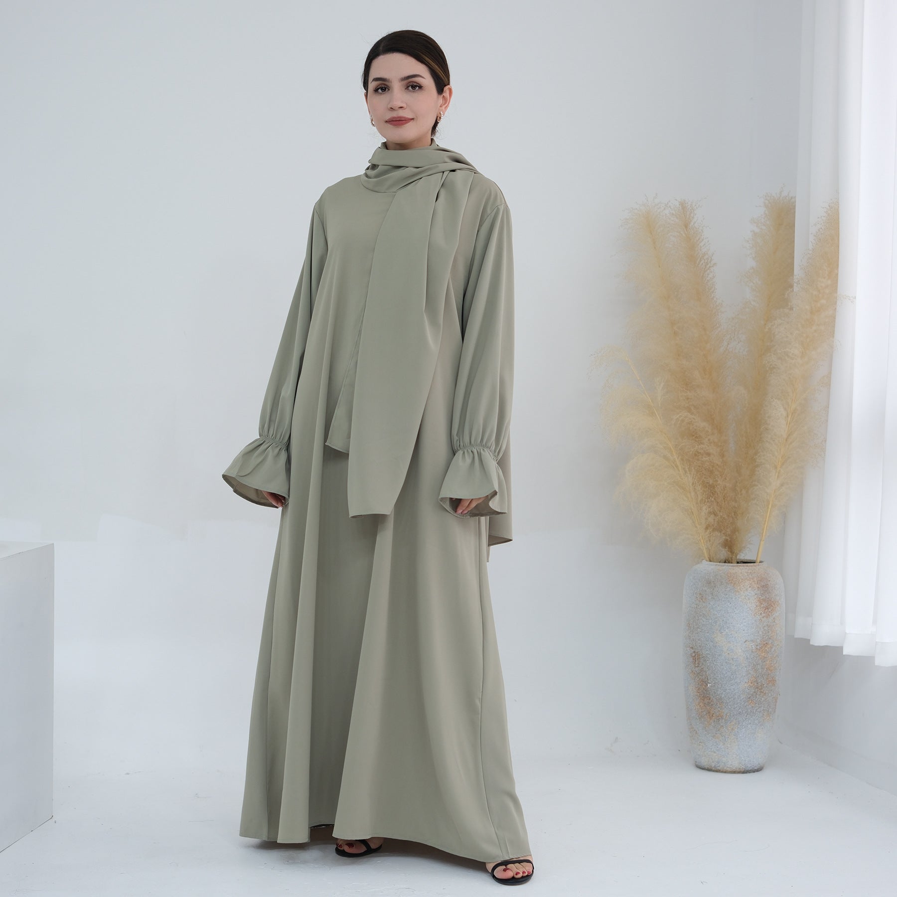 Flare Long Under Abaya Dress