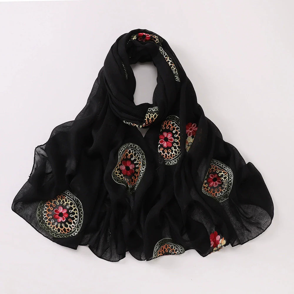 Bohemian Embroidered Hijab