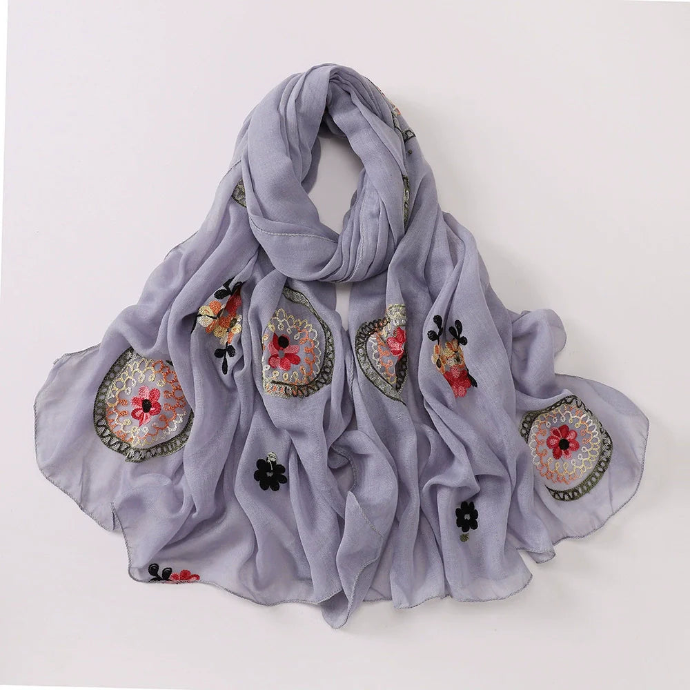Bohemian Embroidered Hijab