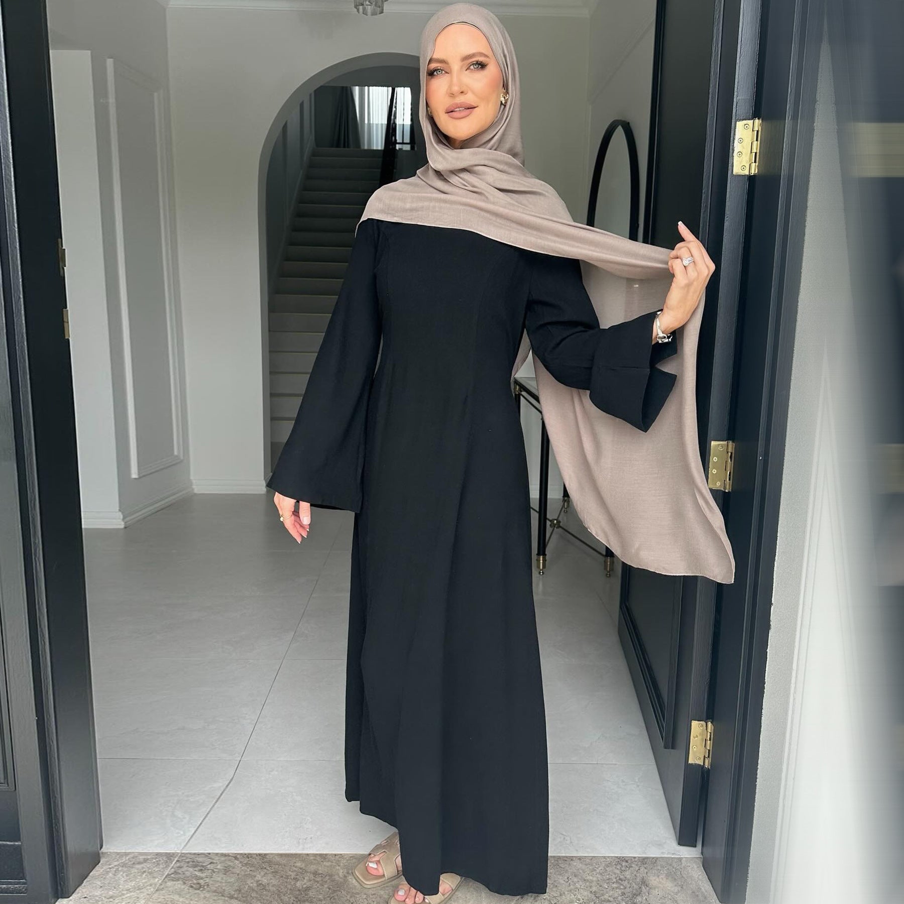 Adjustable Waist Dress Abaya