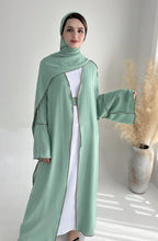 Cardigan Robe Abaya With Hijab