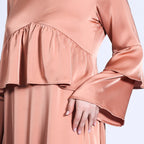Double Layered Flared Sleeve Dress
