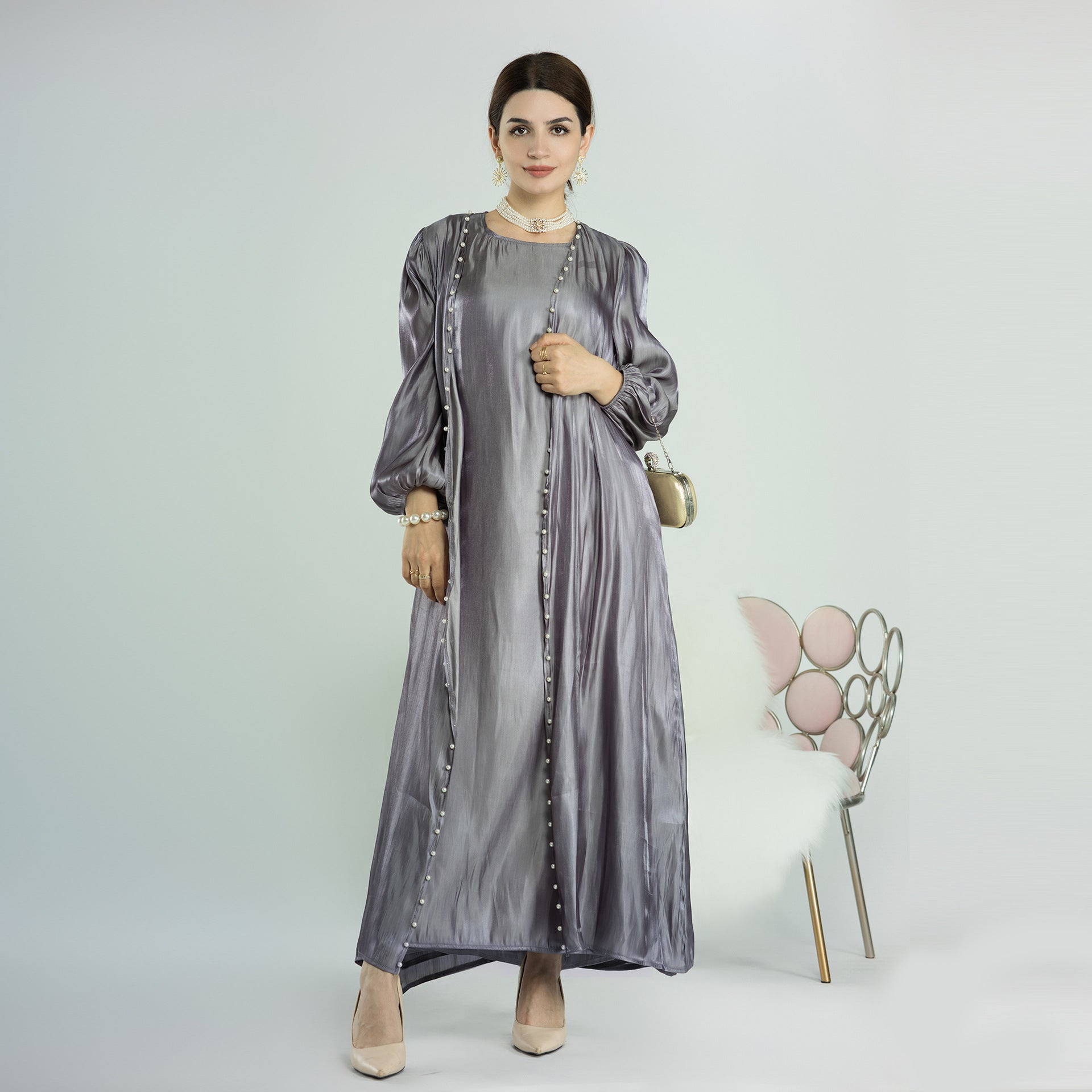 Lightweight Silk Satin Abaya